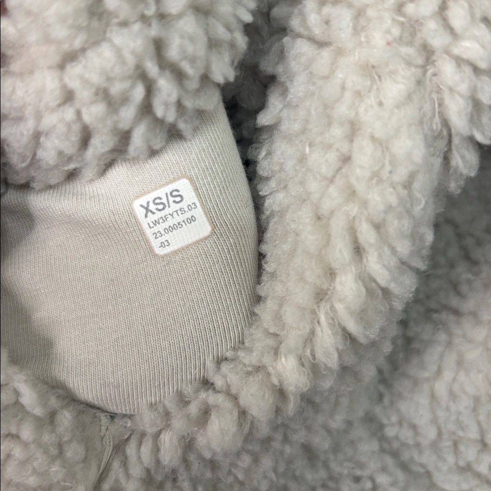 Lululemon Scuba Fleece Half Zip Hoodie White Opal XS/S Cozecore Athleisure - Picture 11 of 11